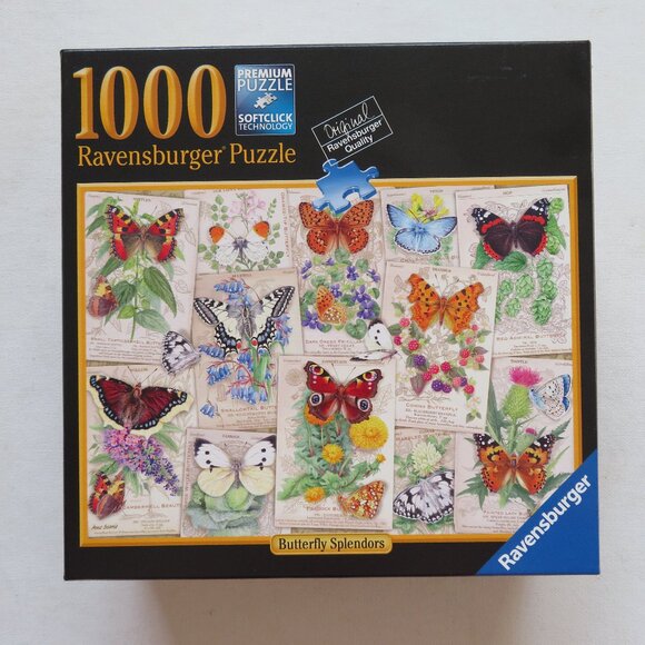 Ravensburger 1000 Piece Jigsaw Puzzle "Butterfly Splendors" - Picture 1 of 6